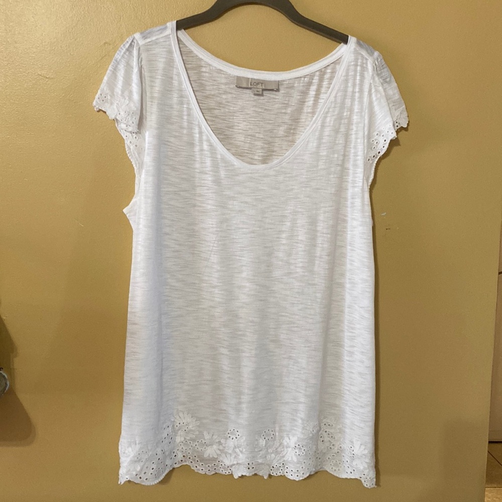 The Loft white tee.